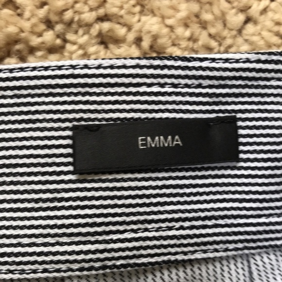 NWT! St John Size 14 striped Bianco/Caviar Emma fit ankle pants - Picture 4 of 10